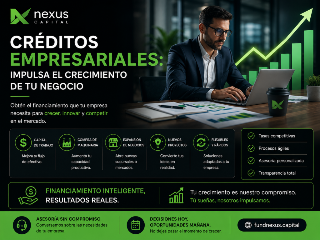 Créditos empresariales: impulsa el crecimiento de tu negocio